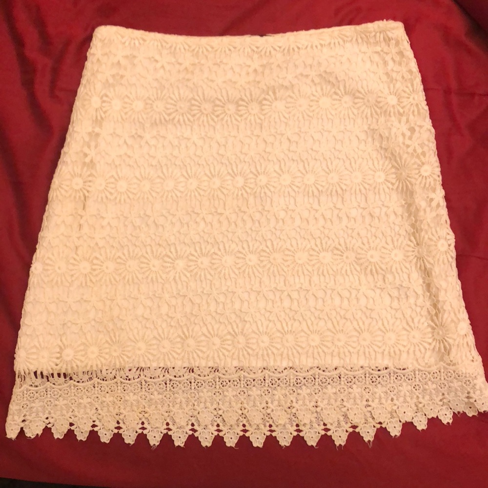 White Lace Skirt